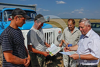 Awarding the best agricultural workers in the Gomel region of Belarus. Editorial Stock Photo