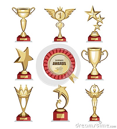 Awards goblet Vector Illustration