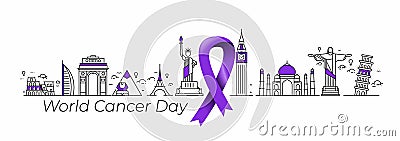 Awareness Blue Ribbon. World Prostate Cancer Day concept Vector Illustration