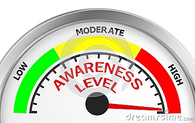 awareness level Stock Photo