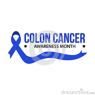 Colon cancer awareness vector illustration Vector Illustration