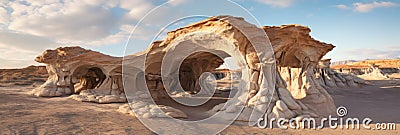 Aweinspiring Natural Rock Formations In A Desert Landscape Rock Formations, Desert Landscape, Unique Stock Photo