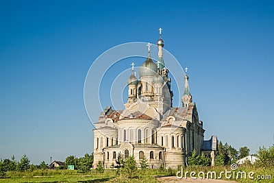 Awesome architecture church on morning in Russia Stock Photo