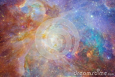 Awesome galaxy in outer space. Starfields of endless cosmos Stock Photo