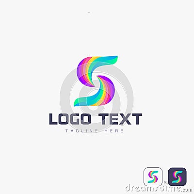 Awesome logo gradient icon design, Company logo design, business logo design, logo design, icon design, unique logo design, colorf Stock Photo