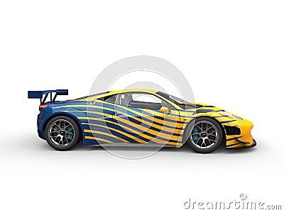 Awesome sports car with exotic paint job Stock Photo