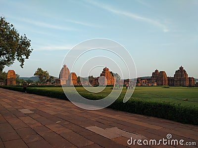 Awesome view of Pattadakal group of temples Editorial Stock Photo