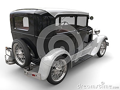 Awesome vintage two tone car Stock Photo