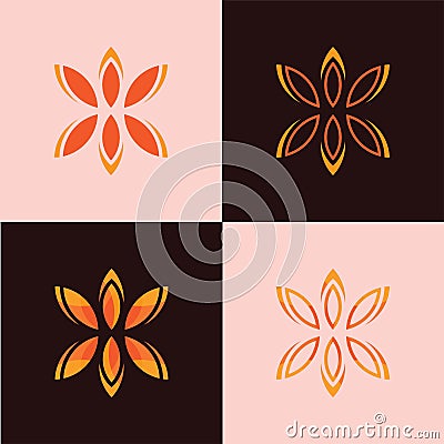 Awesome Yoga leaf vector design Vector Illustration