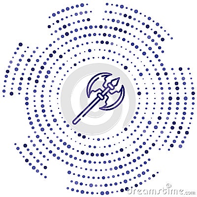 Ax vector icon. Ax editable stroke. Ax linear symbol for use on web and mobile apps, logo, print media. Thin line illustration. Vector Illustration