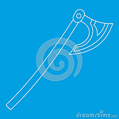 Axe icon, outline style Vector Illustration