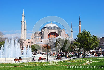 Aya Sofya in Istanbul. Stock Photo