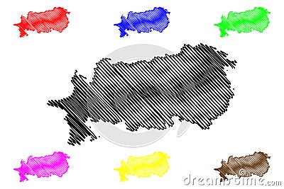 Aydin map vector Vector Illustration