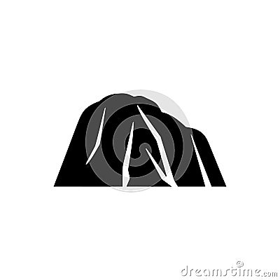 Ayers Rock icon Vector Illustration