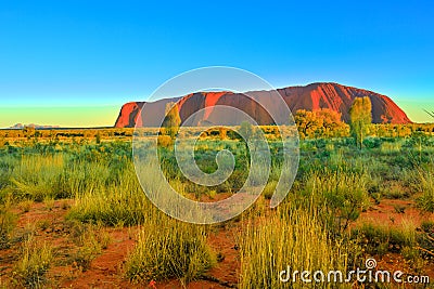 Uluru at sunrise Editorial Stock Photo