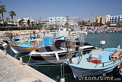 Ayia Napa Harbour Scenic Stock Photo