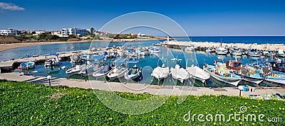 Ayia triada fishing harbour,famagusta,area,cyprus Stock Photo