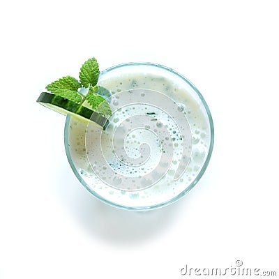 Ayran, homemade yogurt drink Stock Photo