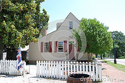 Ayscough House at Colonial Williamsburg Editorial Stock Photo