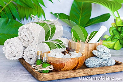 Ayurveda background. Spa and health care concept Stock Photo