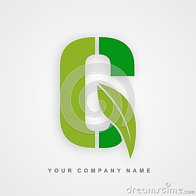 Ayurveda , environment or organic logo letter g Vector Illustration