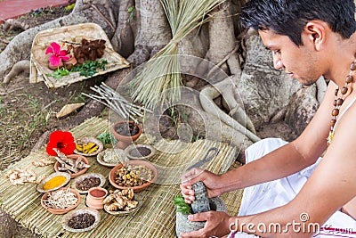 Ayurvedic Doctor Stock Photo