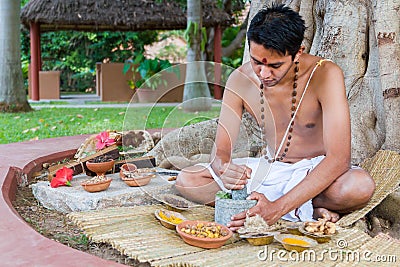 Ayurvedic Doctor Stock Photo