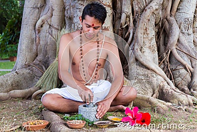 Ayurvedic Doctor Stock Photo