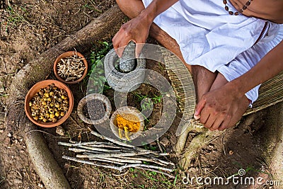 Ayurvedic Doctor Stock Photo