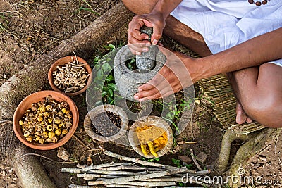 Ayurvedic Doctor Stock Photo