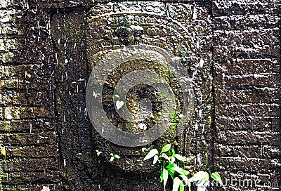 Ayutthaya Buddha head carving For hundreds of years Stock Photo