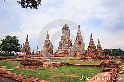 Ayutthaya historical park Stock Photo