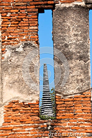 Ayutthaya Ruins Stock Photo