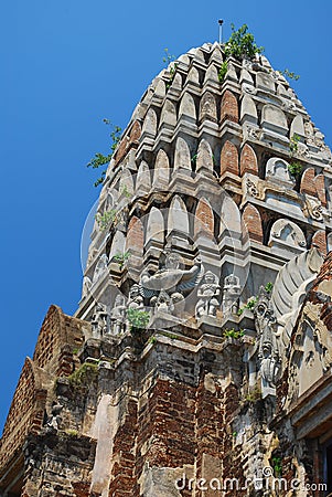 Ayutthaya ruins, buddhist temple Stock Photo