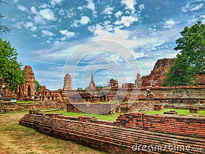 Ayutthaya of Thailand History of Thai people Historical city Stock Photo