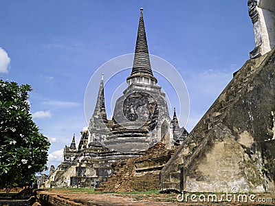 Ayutthaya : Wat Phra Sri Sanphet temple Stock Photo