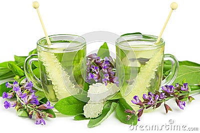 Ayuveda naturopathy herbal teas Stock Photo