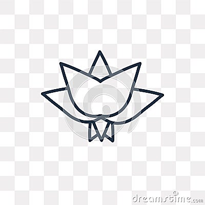 Ayyavazhi vector icon on transparent background, linear Vector Illustration