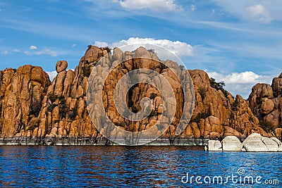 AZ-Prescott-Granite Dells-Watson Lake Stock Photo