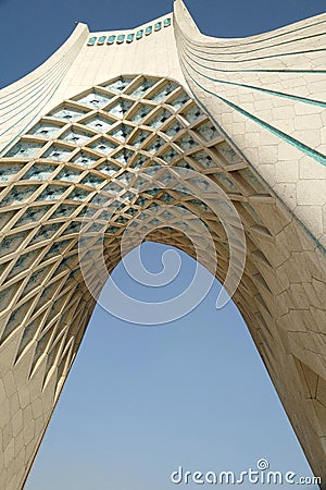 Azadi tower in Tehran Editorial Stock Photo