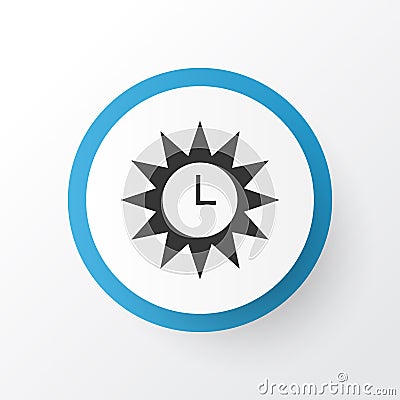 Azan Icon Symbol. Premium Quality Clock Element In Trendy Style. Vector Illustration