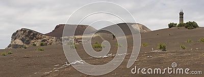 Azores volcanic coastline landscape in Faial island. Ponta dos C Stock Photo