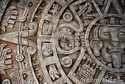 Aztec calendar Stock Photo