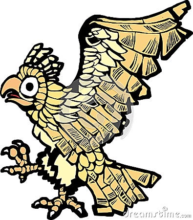 Aztec Eagle Vector Illustration