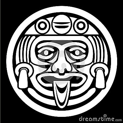 Aztec face mask Vector Illustration