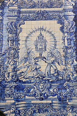 Azulejo (ceramic tile) Stock Photo