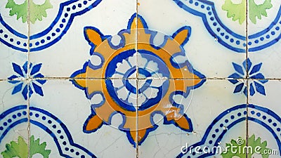 Azulejos, Portuguese tiles, Lisbon, Portugal Stock Photo