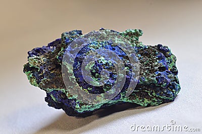 Azurite Malachite stones. Stock Photo