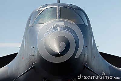 B-1 Lancer Bomber Jet Airplane Stock Photo