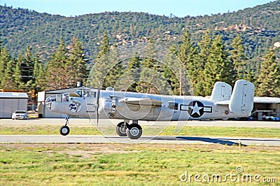 B-25 Medium Bomber Editorial Stock Photo